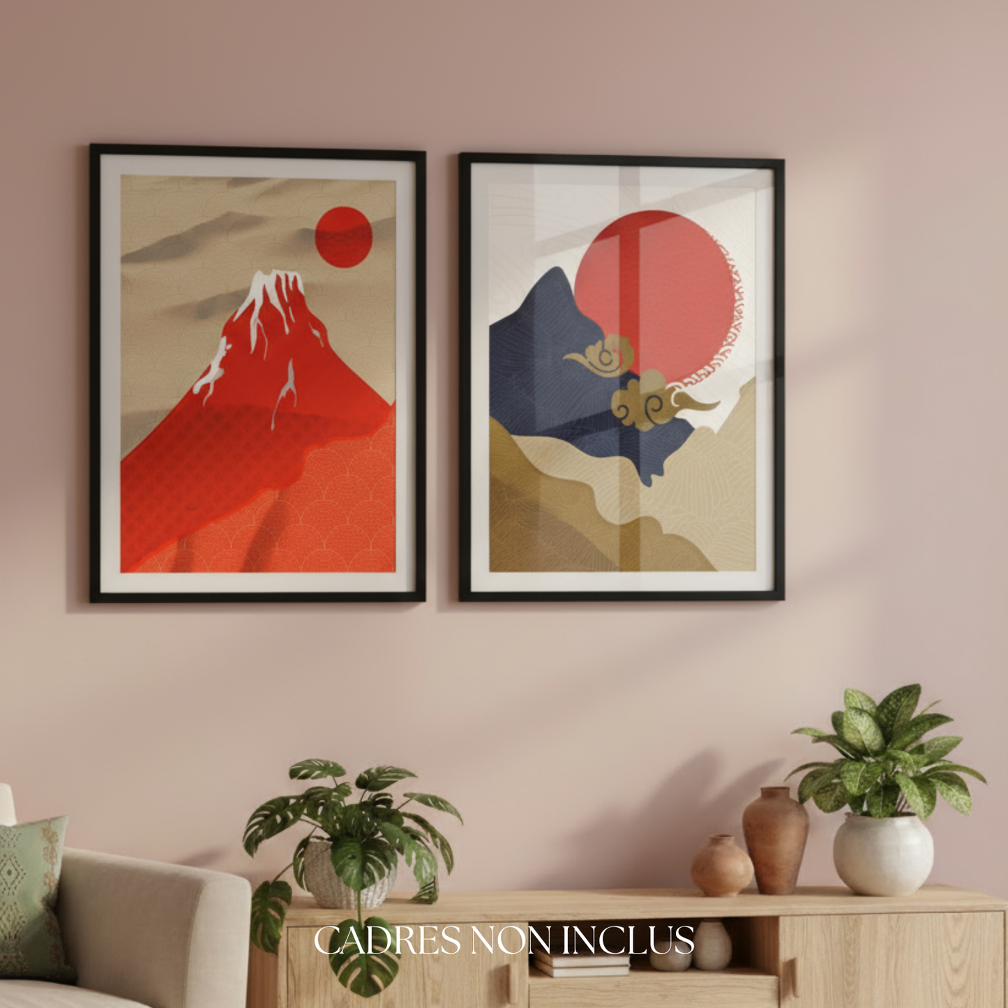 Nacnic Set of 4 Japanese Shrines.