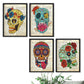 imprime calaveras con definiciones de enciclopedia en español - Libertad, imaginación, emociones, eternidad - Juego de 4-Artwork-Nacnic-Nacnic Estudio SL