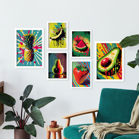 Conjunto Pop Art Verduras Nacnic Laminas