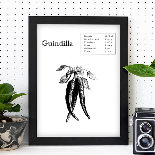 Poster de Guindilla. Láminas de frutas y verduras.-Artwork-Nacnic-Nacnic Estudio SL
