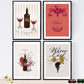 Set de láminas de vino. Posters de vino y bodega. Vino vintage 2.-Artwork-Nacnic-Nacnic Estudio SL