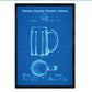 Poster con patente de Jarra de cerveza. Lámina con diseño de patente antigua-Artwork-Nacnic-Nacnic Estudio SL