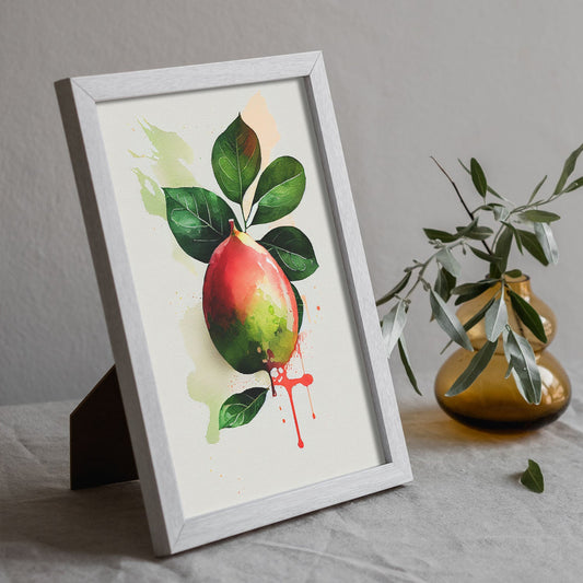 Nacnic minimalist Guava. Aesthetic Wall Art Prints for Bedroom or Living Room Design.-Artwork-Nacnic-A4-Sin Marco-Nacnic Estudio SL