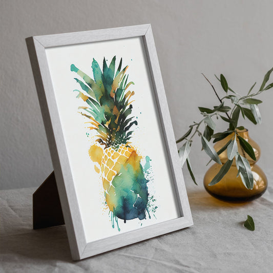 Nacnic minimalist Pineapple_1. Aesthetic Wall Art Prints for Bedroom or Living Room Design.-Artwork-Nacnic-A4-Sin Marco-Nacnic Estudio SL