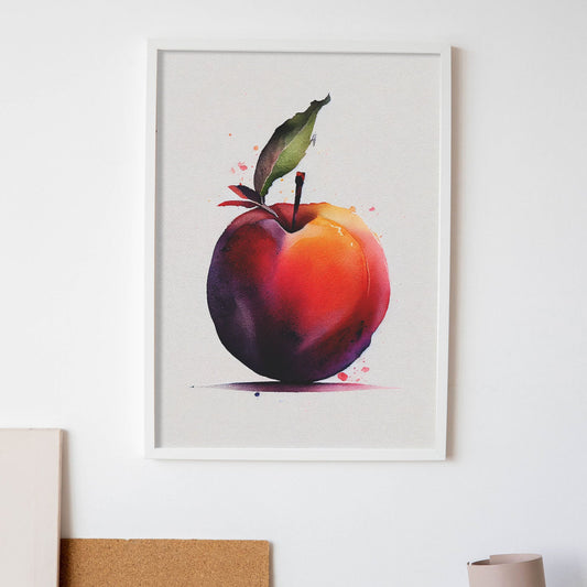 Nacnic minimalist Plumcot_2. Aesthetic Wall Art Prints for Bedroom or Living Room Design.-Artwork-Nacnic-A4-Sin Marco-Nacnic Estudio SL