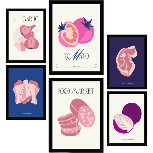 Food and Plants Posters. Eat Pink. Nature and Botany-Artwork-Nacnic-Nacnic Estudio SL