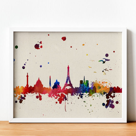 Poster de Paris. Láminas e ilustraciones de ciudades, comunidades, y mapas de España.-Artwork-Nacnic-Nacnic Estudio SL