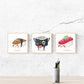 Set de tres láminas SUSHI. Pack de tres láminas para enmarcar con imágenes de sushi.-Artwork-Nacnic-Nacnic Estudio SL