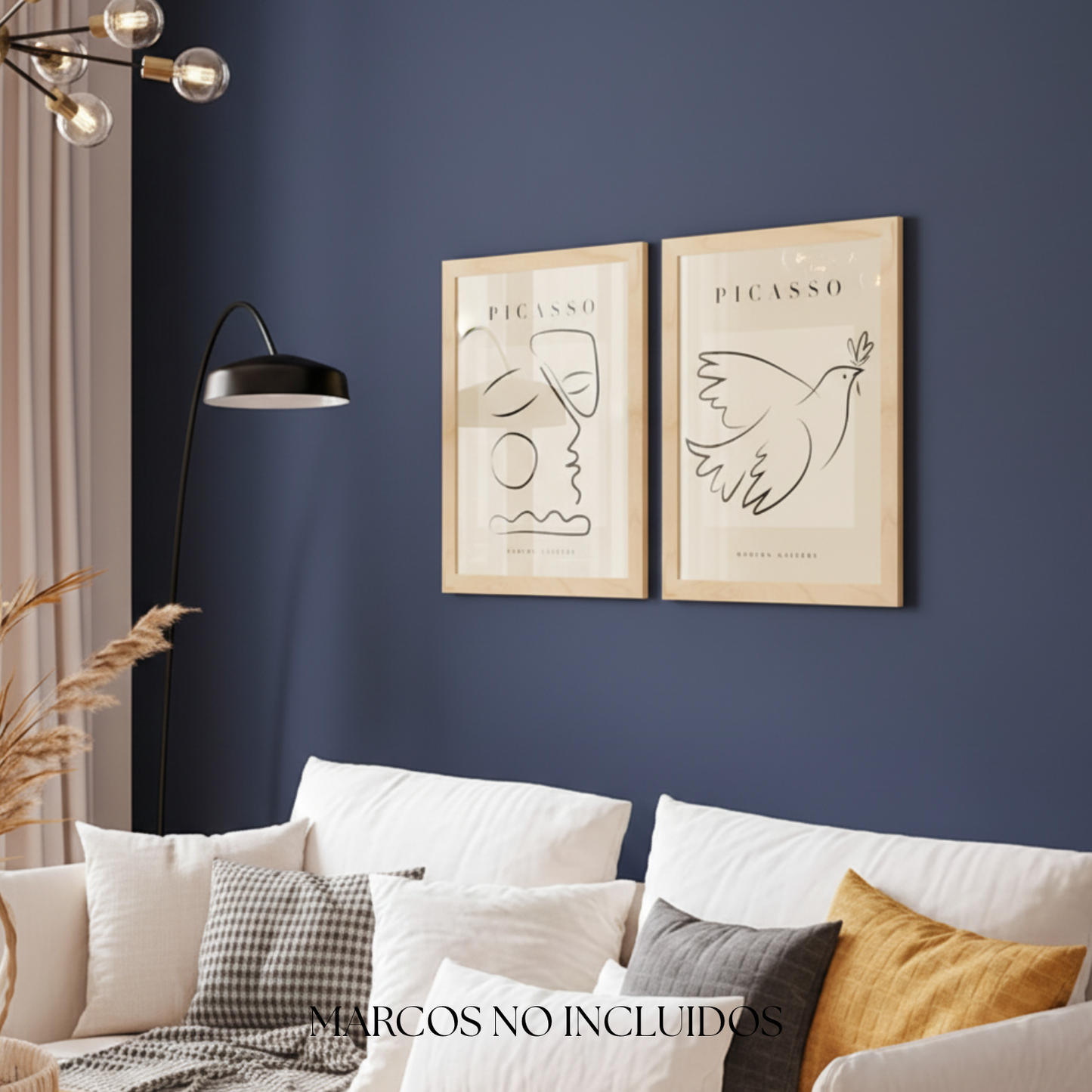 Conjunto de 4 Laminas Picasso Colección de Linea Paz Nacnic