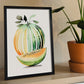 Nacnic minimalist Melon_2. Aesthetic Wall Art Prints for Bedroom or Living Room Design.-Artwork-Nacnic-A4-Sin Marco-Nacnic Estudio SL
