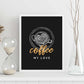 Set de láminas Amor por el café. Pósters para cafeterías, restaurantes y amantes del café.-Artwork-Nacnic-Nacnic Estudio SL