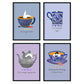 Set de láminas Pack serenidad. Pósters con ilustraciones para amantes del té y el café.-Artwork-Nacnic-Nacnic Estudio SL