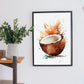 Nacnic minimalist Coconut_1. Aesthetic Wall Art Prints for Bedroom or Living Room Design.-Artwork-Nacnic-A4-Sin Marco-Nacnic Estudio SL