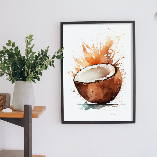 Nacnic minimalist Coconut_1. Aesthetic Wall Art Prints for Bedroom or Living Room Design.-Artwork-Nacnic-A4-Sin Marco-Nacnic Estudio SL