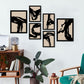 Nacnic Set de 6 Láminas Decorativas Estéticas en Forma Resumen