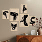 Nacnic Set de 6 Láminas Decorativas Estéticas en Forma Resumen