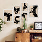 Nacnic Set de 6 Láminas Decorativas Estéticas en Forma Resumen