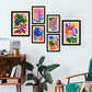 Nacnic Set de 6 Laminas Abstractas de Flores Pintorescas