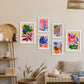 Nacnic Set de 6 Laminas Abstractas de Flores Pintorescas