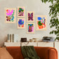 Nacnic Set de 6 Laminas Pintorescas y Abstractas de Flores