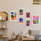 Nacnic Set de 6 Laminas Pintorescas y Abstractas de Flores