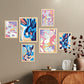Nacnic Set de 6 Láminas de Estilos Éticos y Flores Abstractas
