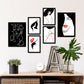 Set de 6 Láminas Belleza de Dotación Abstracto Femenino de Nacnic