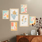 Nacnic Set de 6 Láminas Estilo Ético 2 con Flores Abstractas