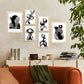 Nacnic Set de 6 Láminas de Amantes Abstractos con Cuerpo Doblado