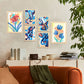 Conjunto de 6 Láminas de Nacnic de Flora Abstracta
