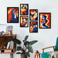 Nacnic Set de 6 Láminas de Arte Rococó Abstracto Femenino