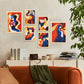 Nacnic Set de 6 Láminas de Arte Rococó Abstracto Femenino
