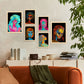 Nacnic Set de 6 Láminas Abstractas Femeninas en Tonos de Belleza