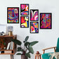 Nacnic Conjunto de 6 Láminas Góticas Fuertes en Estilo Abstracto Amantes