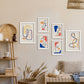 Nacnic Set de 6 Laminas de Arte Jazzy y Abstracto Femenino