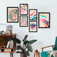 Nacnic Set de 6 Láminas de Arte Abstracto con Animales