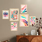 Nacnic Set de 6 Láminas de Arte Abstracto con Animales