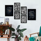 Nacnic Set de 6 Láminas de Amantes Abstractos Estampados Decorativos