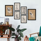Nacnic Set de 6 Láminas de Artesanía en Abstracto Femenino