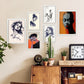 Nacnic Set de 6 Posters Seductores de Damas Estampados Decorativos