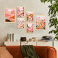 Nacnic Set de 6 Posters de Caricatura Rosa para Guardería y Hogar