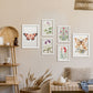 Nacnic Set de 6 Láminas de Flores y Mariposas