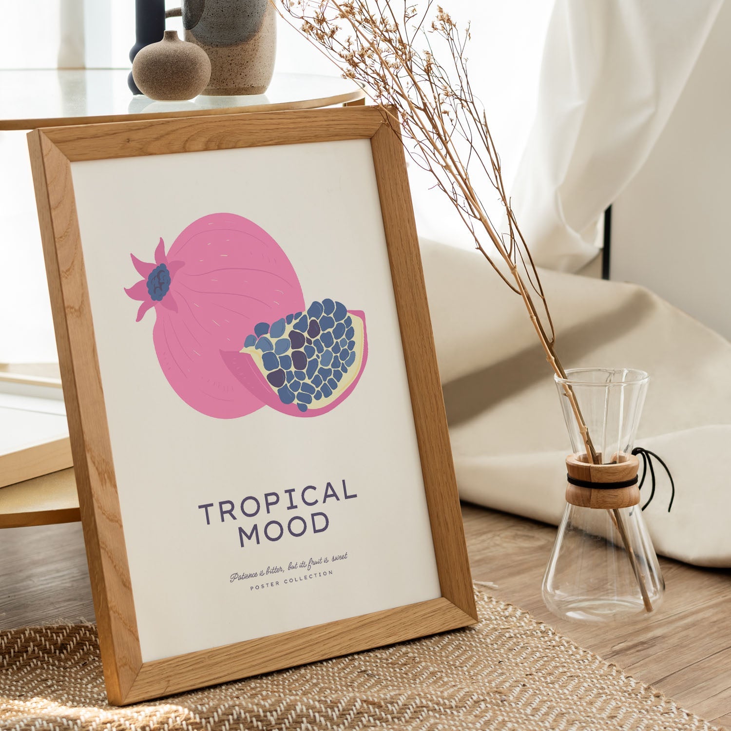 Tropical Mood Pomegranate-Artwork-Nacnic-Nacnic Estudio SL