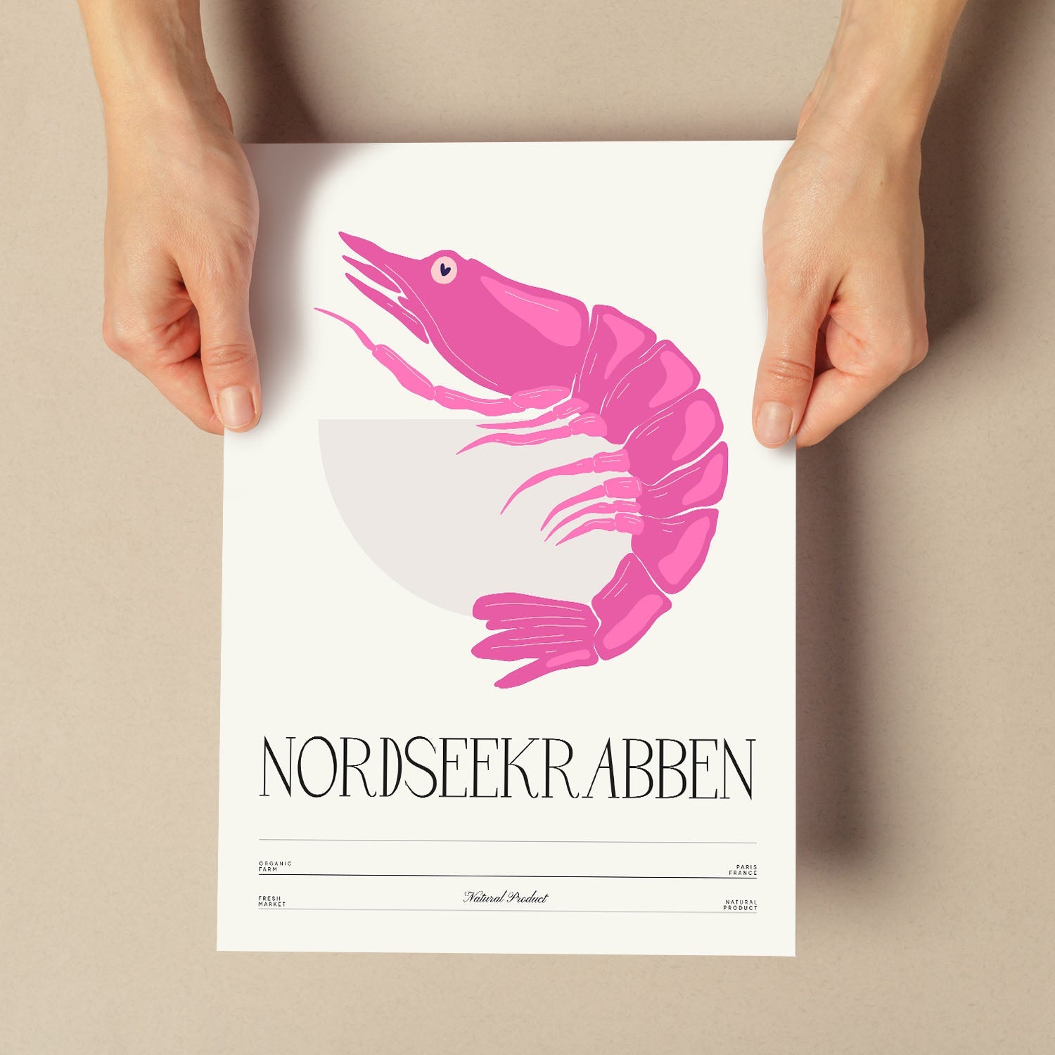 North Sea Shrimp-Artwork-Nacnic-Nacnic Estudio SL