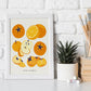 Orange Colored Fruits-Artwork-Nacnic-Nacnic Estudio SL