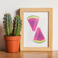Watermelon Reflected-Artwork-Nacnic-Nacnic Estudio SL