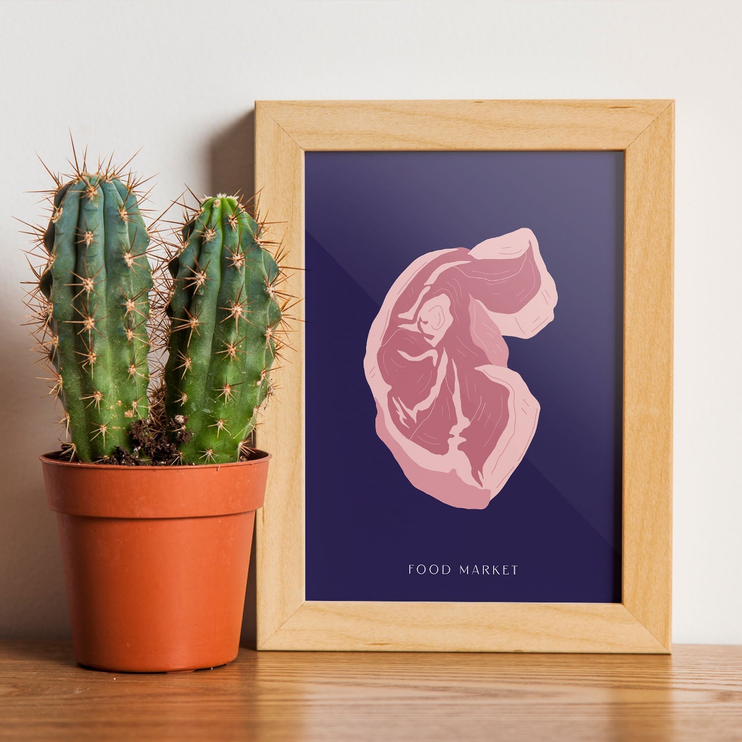 Raw Steak Meat-Artwork-Nacnic-Nacnic Estudio SL
