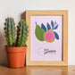 Guava Fruit and Leaves-Artwork-Nacnic-Nacnic Estudio SL