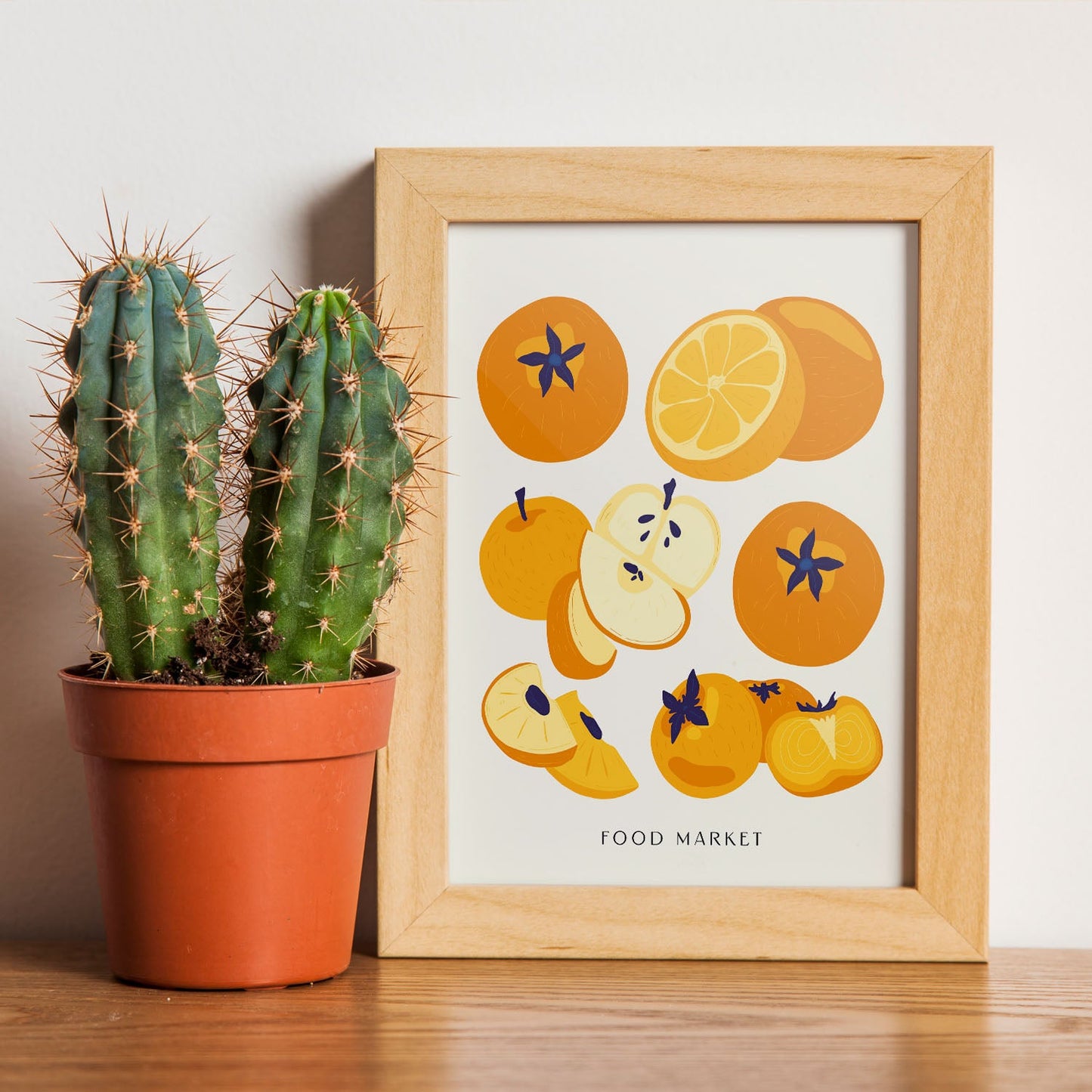 Orange Colored Fruits-Artwork-Nacnic-Nacnic Estudio SL