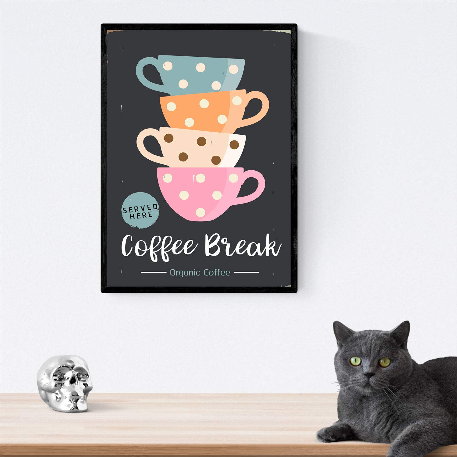Set de láminas de café. Posters de tipos de café. Café colorido 2.-Artwork-Nacnic-Nacnic Estudio SL